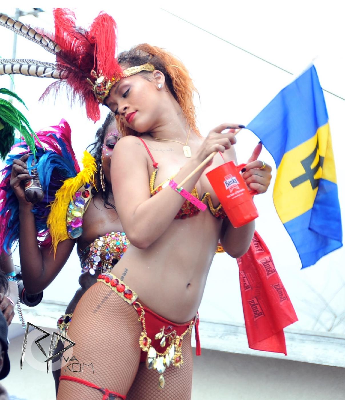 Rihanna Bikini Tease Barbados Festival Photos Leaked