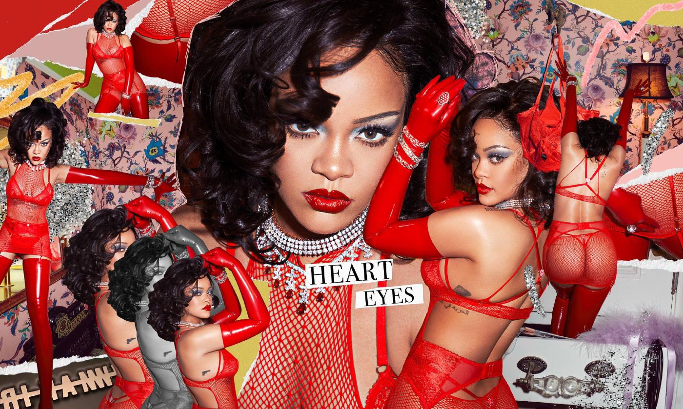 Rihanna See Through Red Lingerie Photoshoot Set Leaked