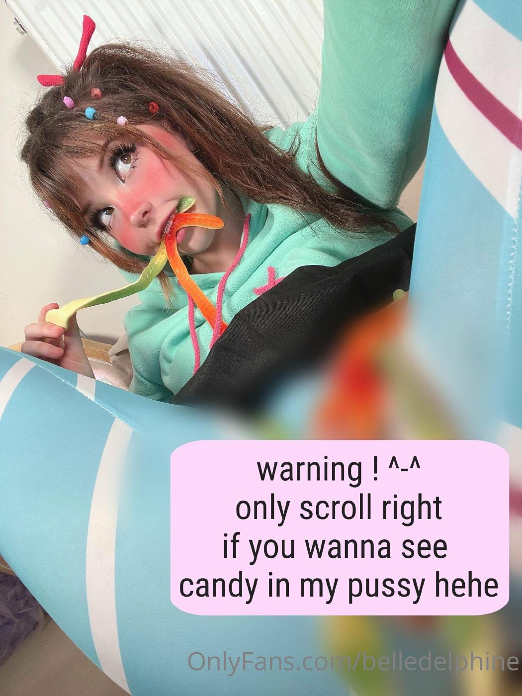 Belle Delphine Onlyfans Candy In Pussy Vanellope Set Leaked