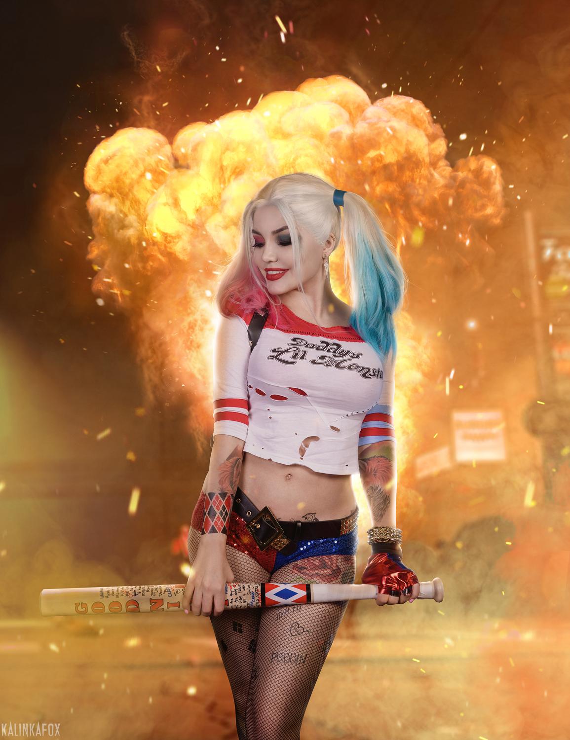 Kalinka Fox Harley Quinn Nude Cosplay Set Leaked