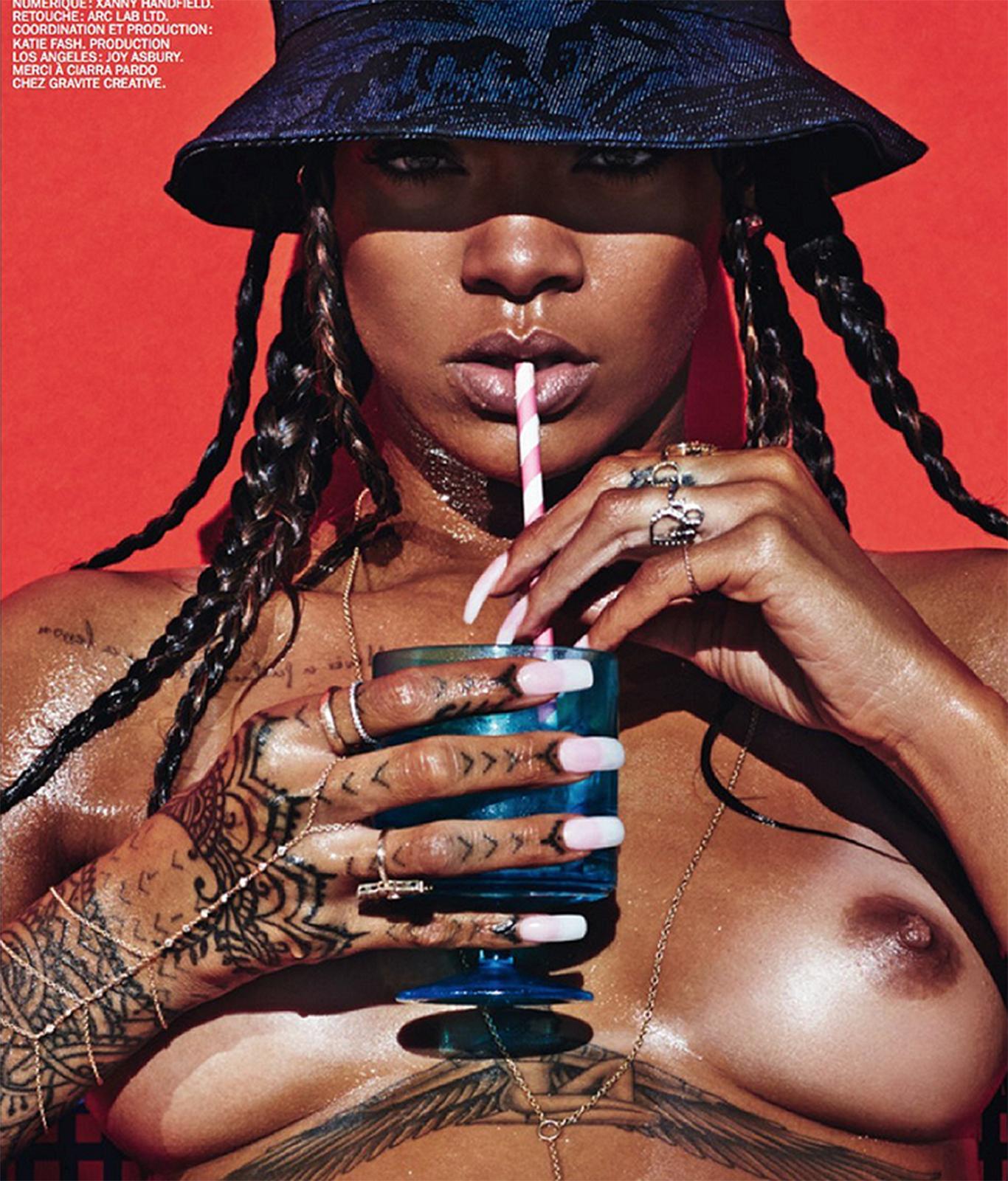 Rihanna Topless Magazine Photoshoot Leaked