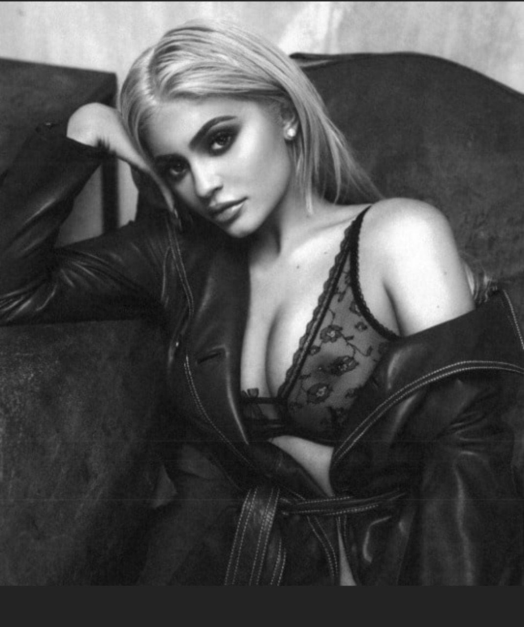 Kylie Jenner Nip Slip See Through Sheer Lingerie Set Leaked