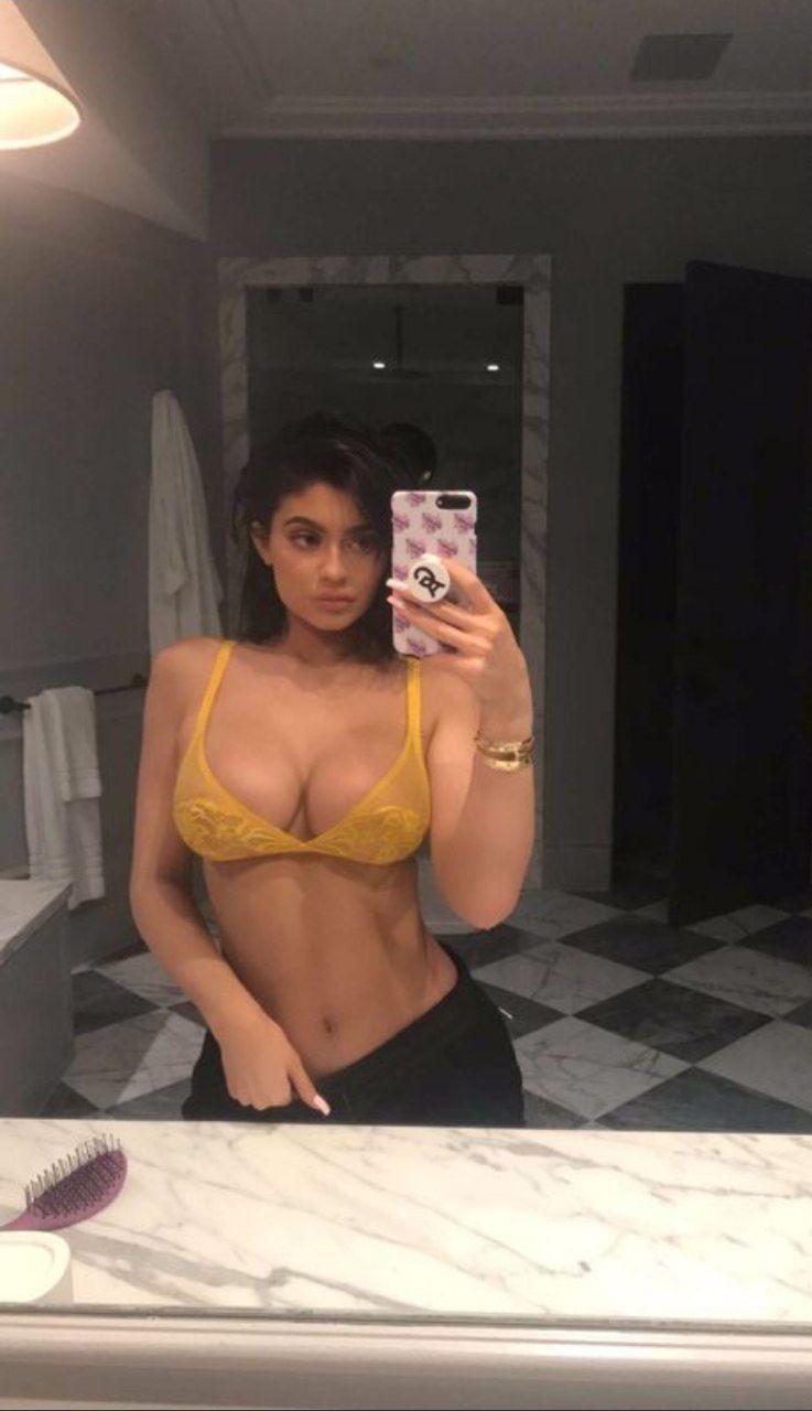 Kylie Jenner Nip Slip See Through Sheer Lingerie Set Leaked