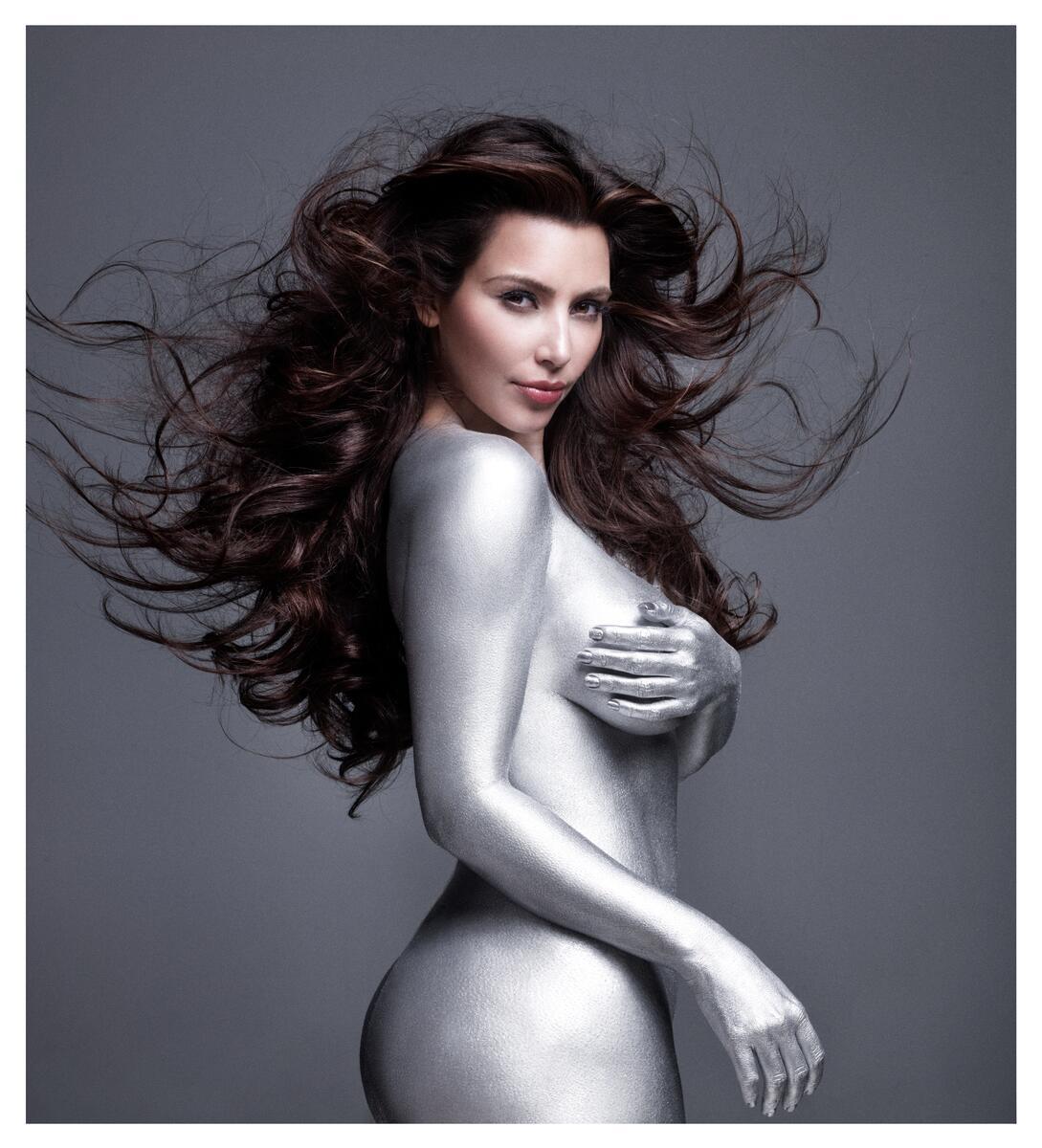 Kim Kardashian Nude Body Painting Leaked