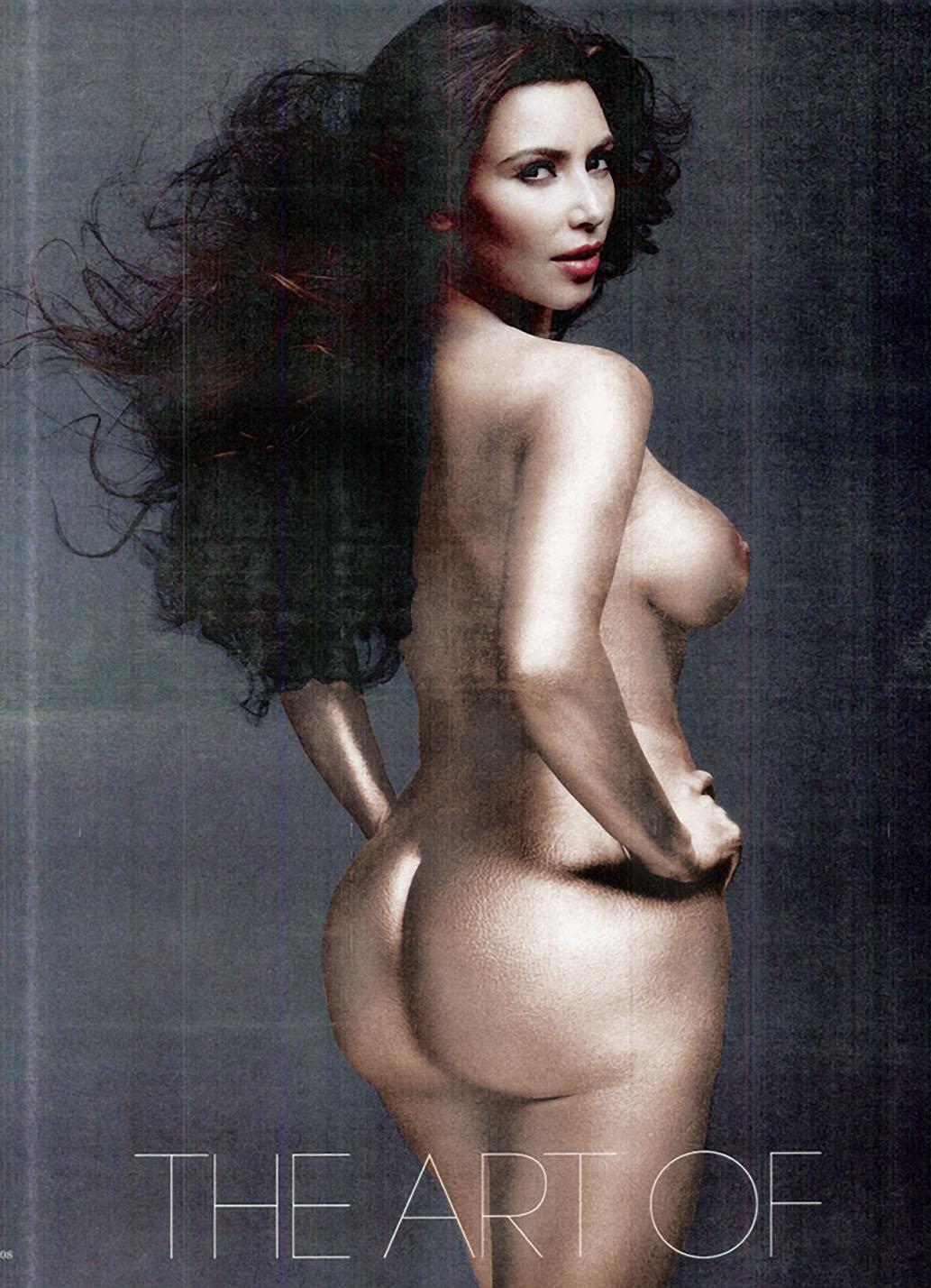 Kim Kardashian Nude Body Painting Leaked