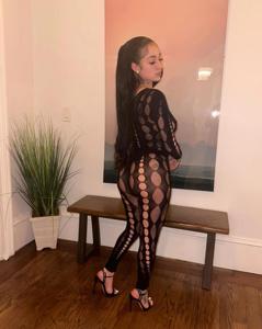 Bhad Bhabie Mesh Bodysuit See-Through Onlyfans Set Leaked