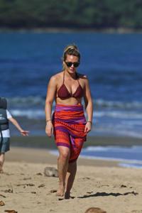 Hilary Duff Candid Bikini Beach Set Leaked