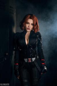 Kalinka Fox Black Widow Cosplay Topless Set Leaked